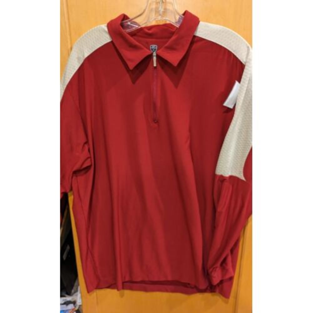 Nike Dri-Fit‎ Long Sleeve Shirt Men's Large Swoosh running sports 1/4  Zip Golf